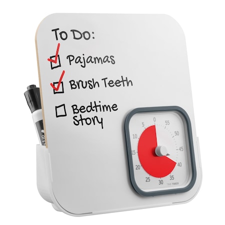 Time Timer Time Timer® MOD + Dry Erase Board, 60 Minute Timer TTM9-DEB-W